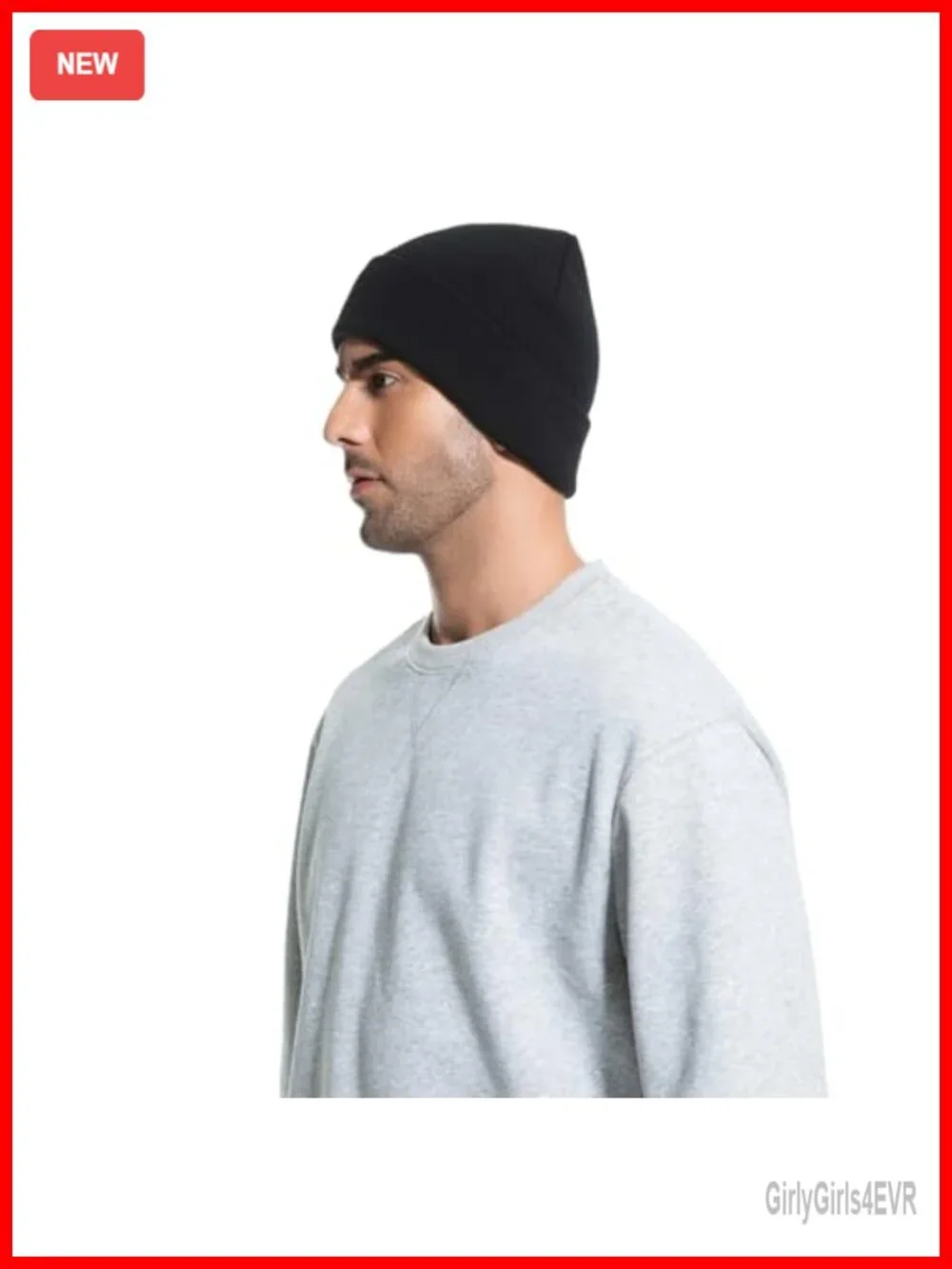 Warm Winter Beanie Windproof Thick Knitted Cuffed Unisex Skull Cap